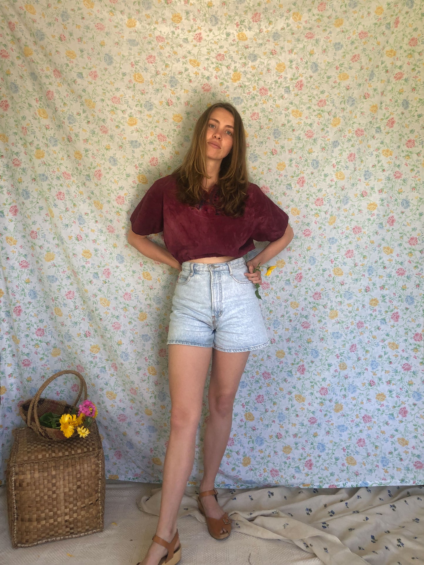 Deep Lac Traditional Huipil Crop