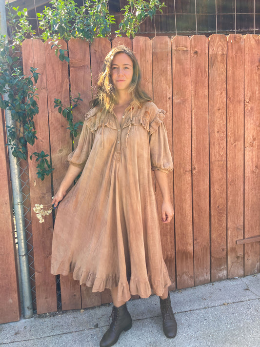 Cutch Flower Pressed Cottage Dress