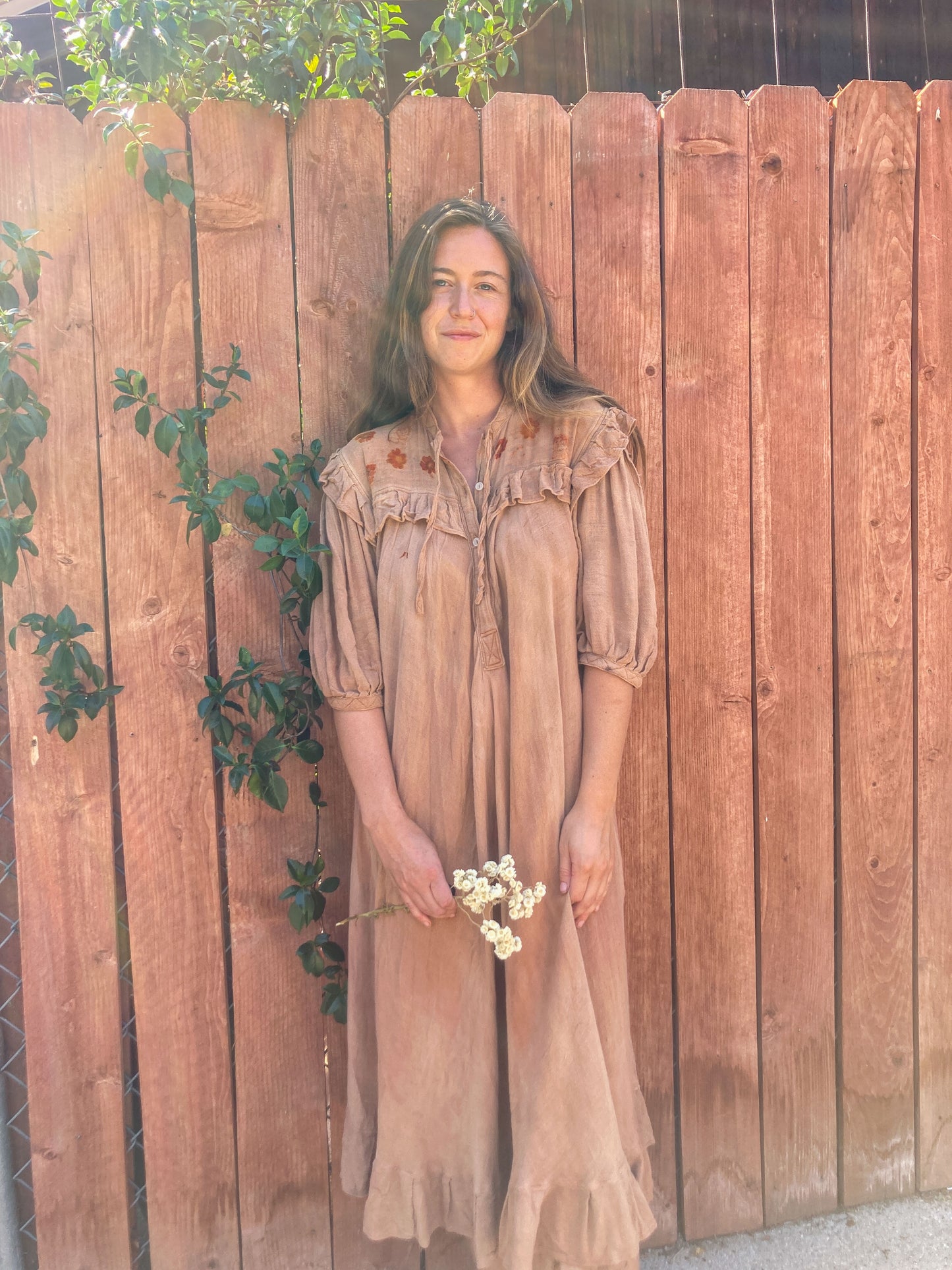 Cutch Flower Pressed Cottage Dress