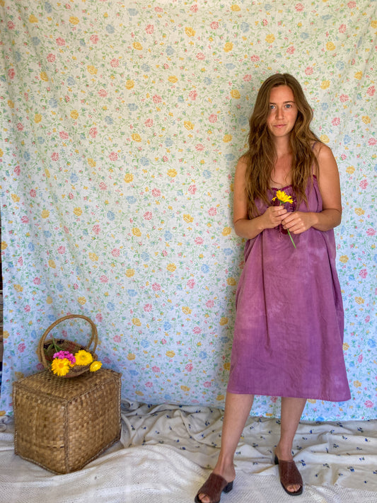 Cutch & Logwood Schisandra Embroidered Tank Dress