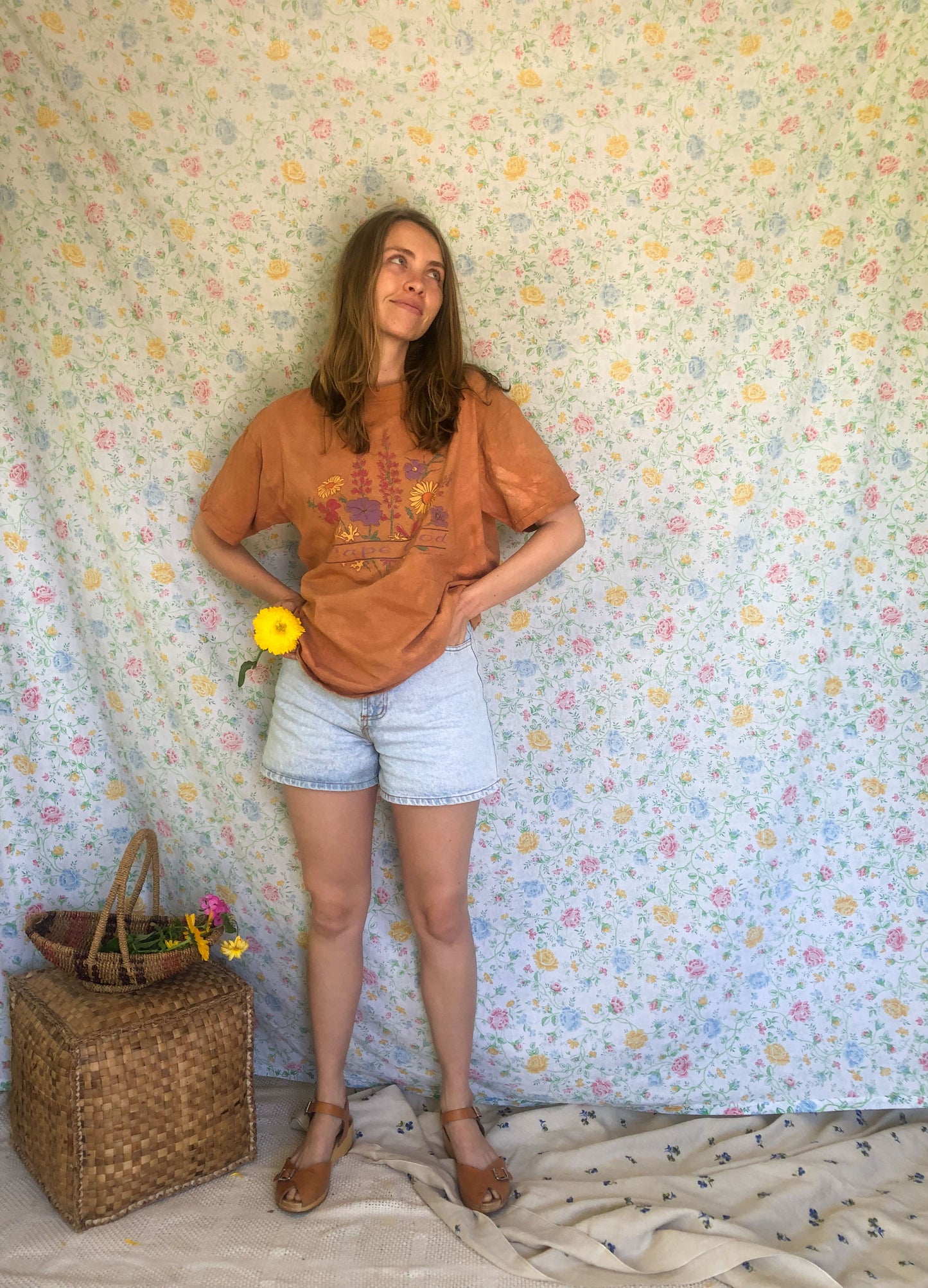 Unisex Madder Floral Cape Cod Tee