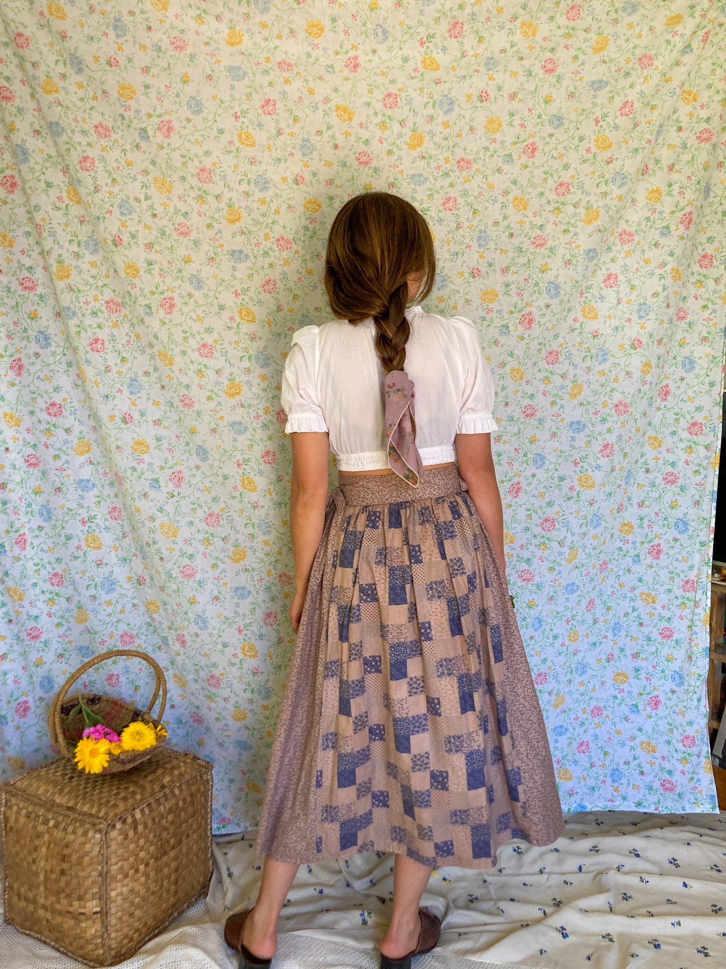 Cutch & Logwood Patchwork Wrap Skirt