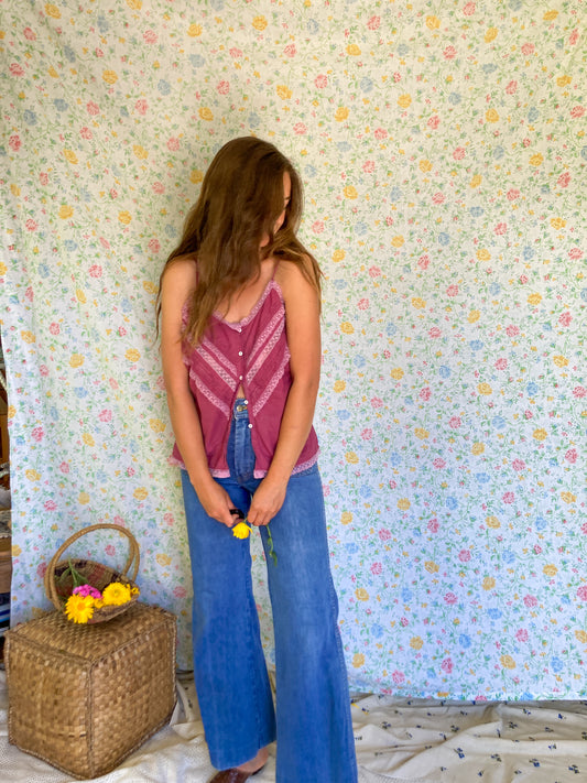 Cutch & Logwood Schisandra Lace Tank