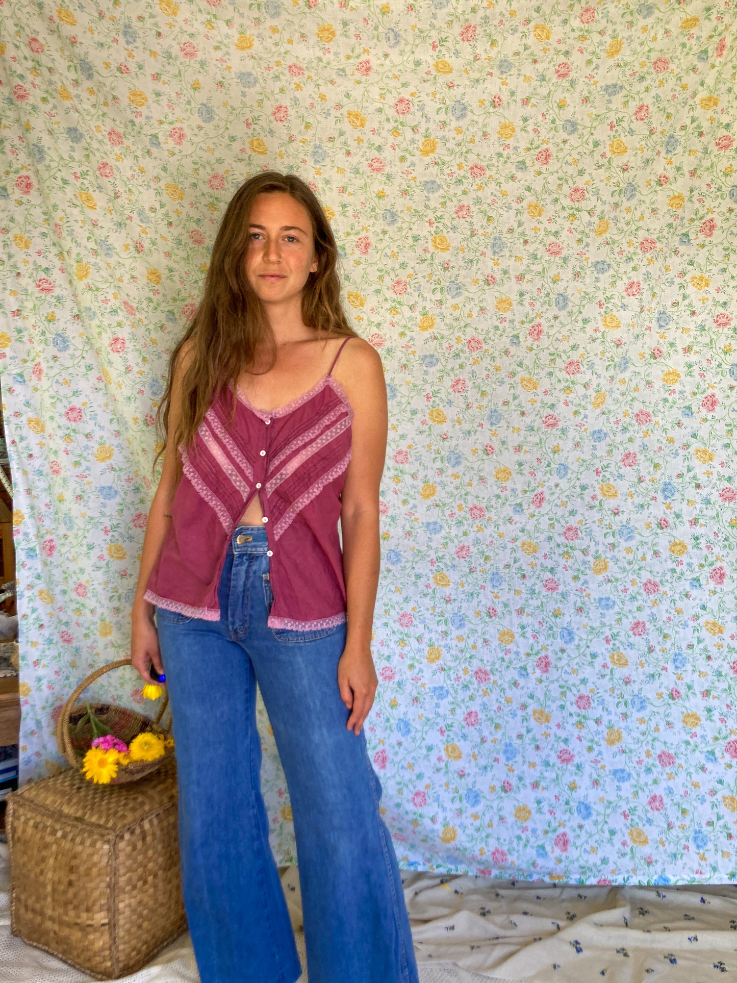 Cutch & Logwood Schisandra Lace Tank