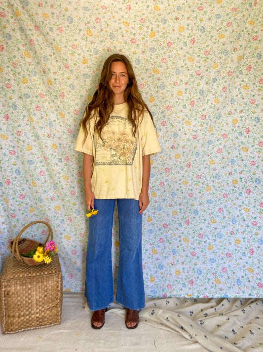Unisex Marigold Sunflower All Over Tee