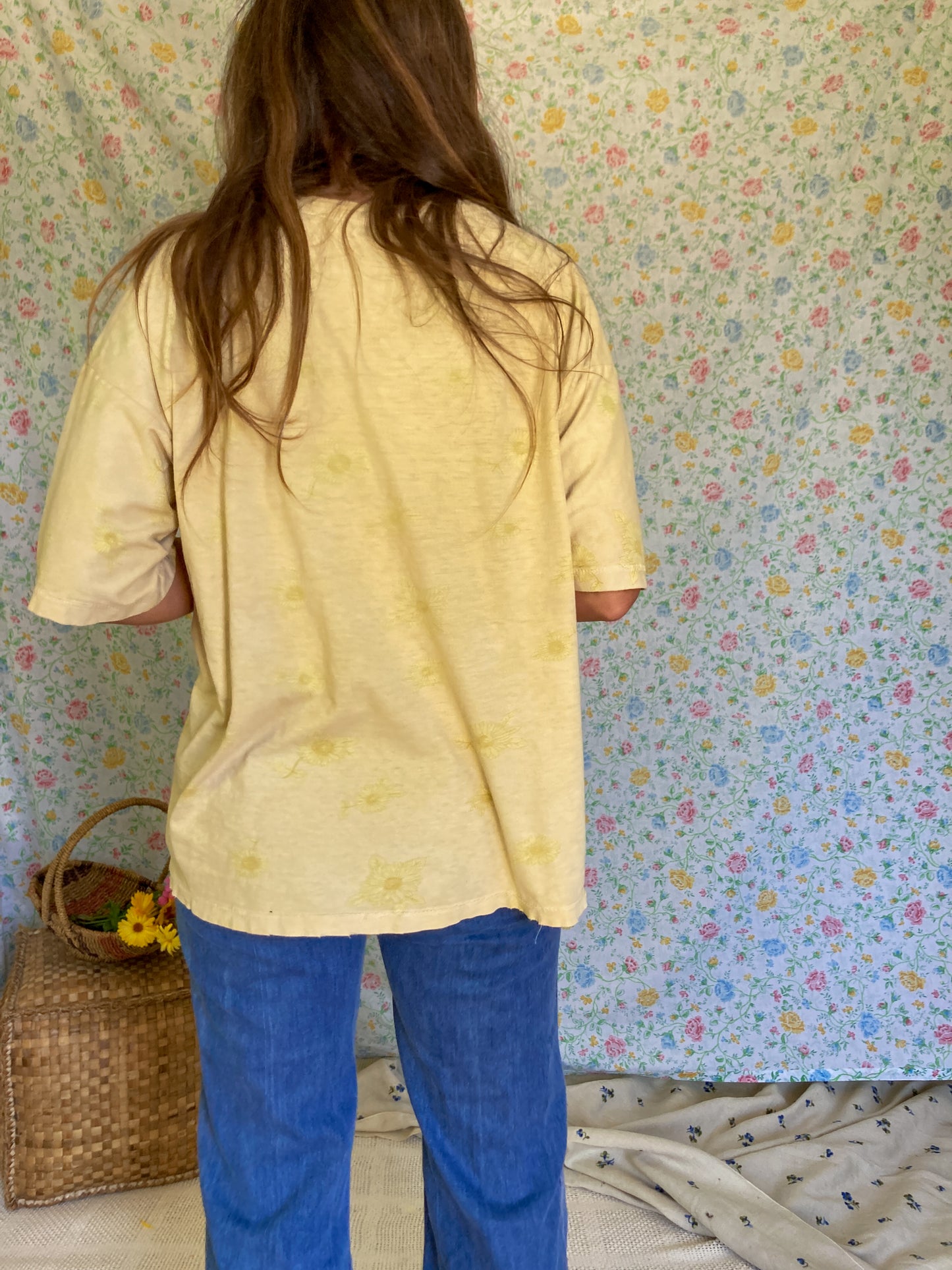 Unisex Marigold Sunflower All Over Tee