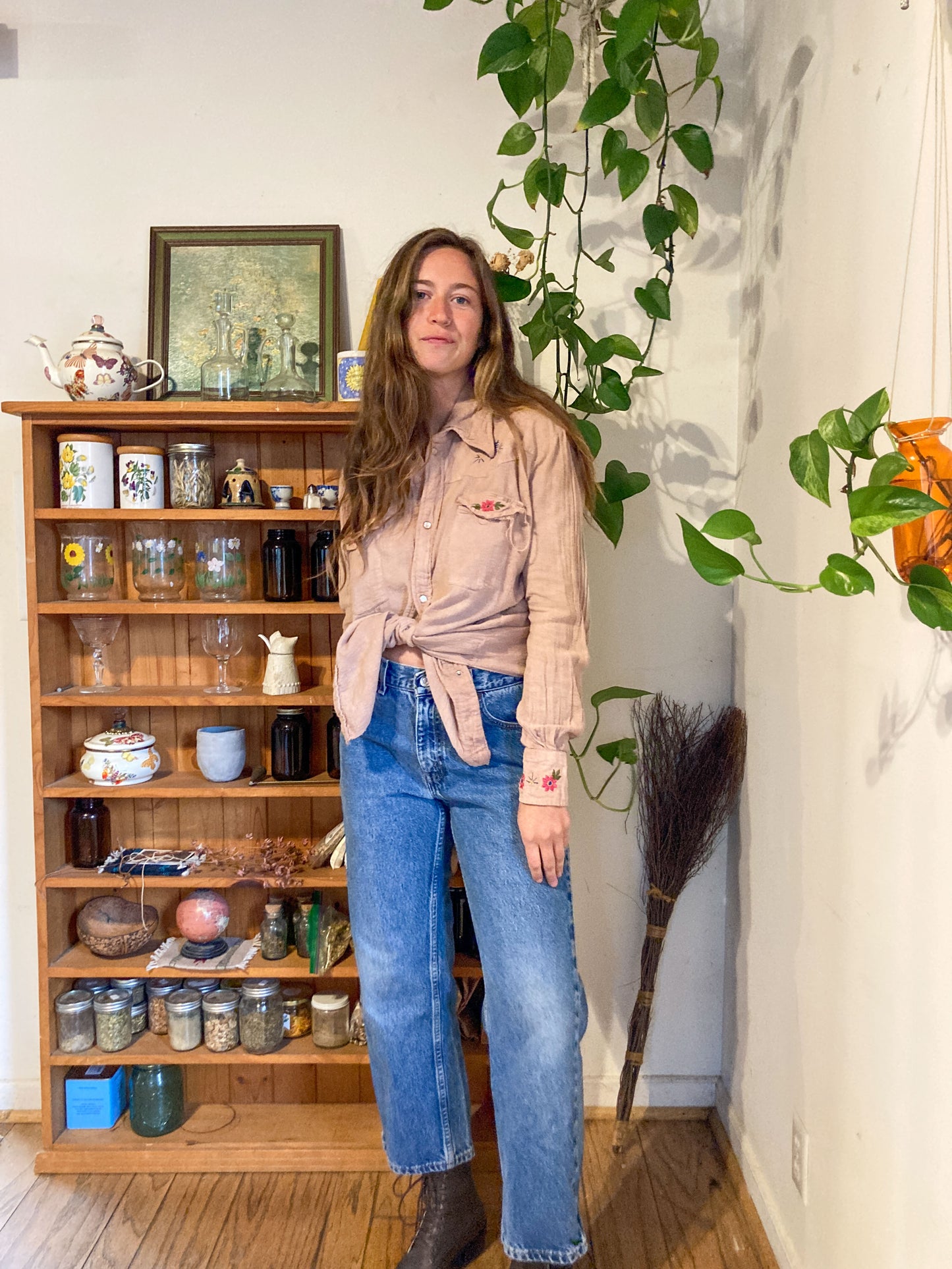 Cutch & Logwood Western Gauze Shirt