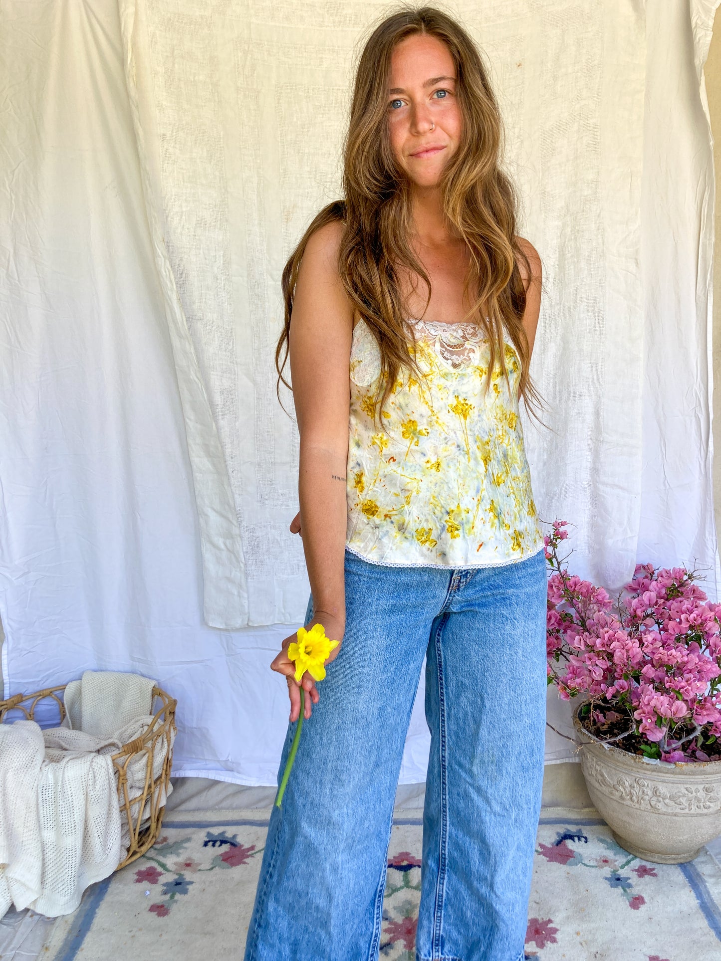 Bundle Dyed Silk Tank