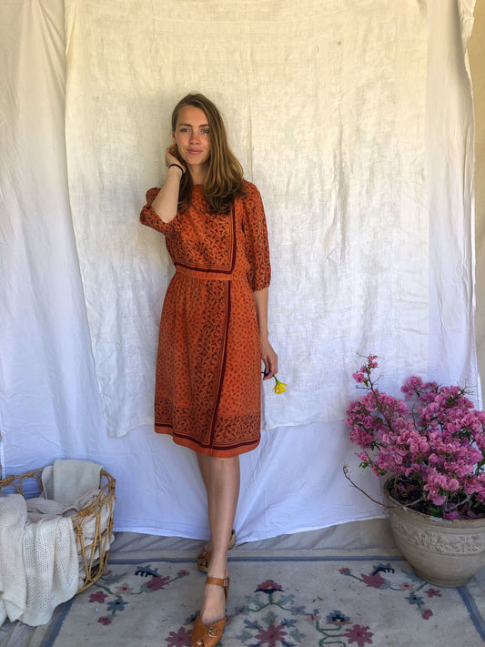 Madder Silk Paisley Dress