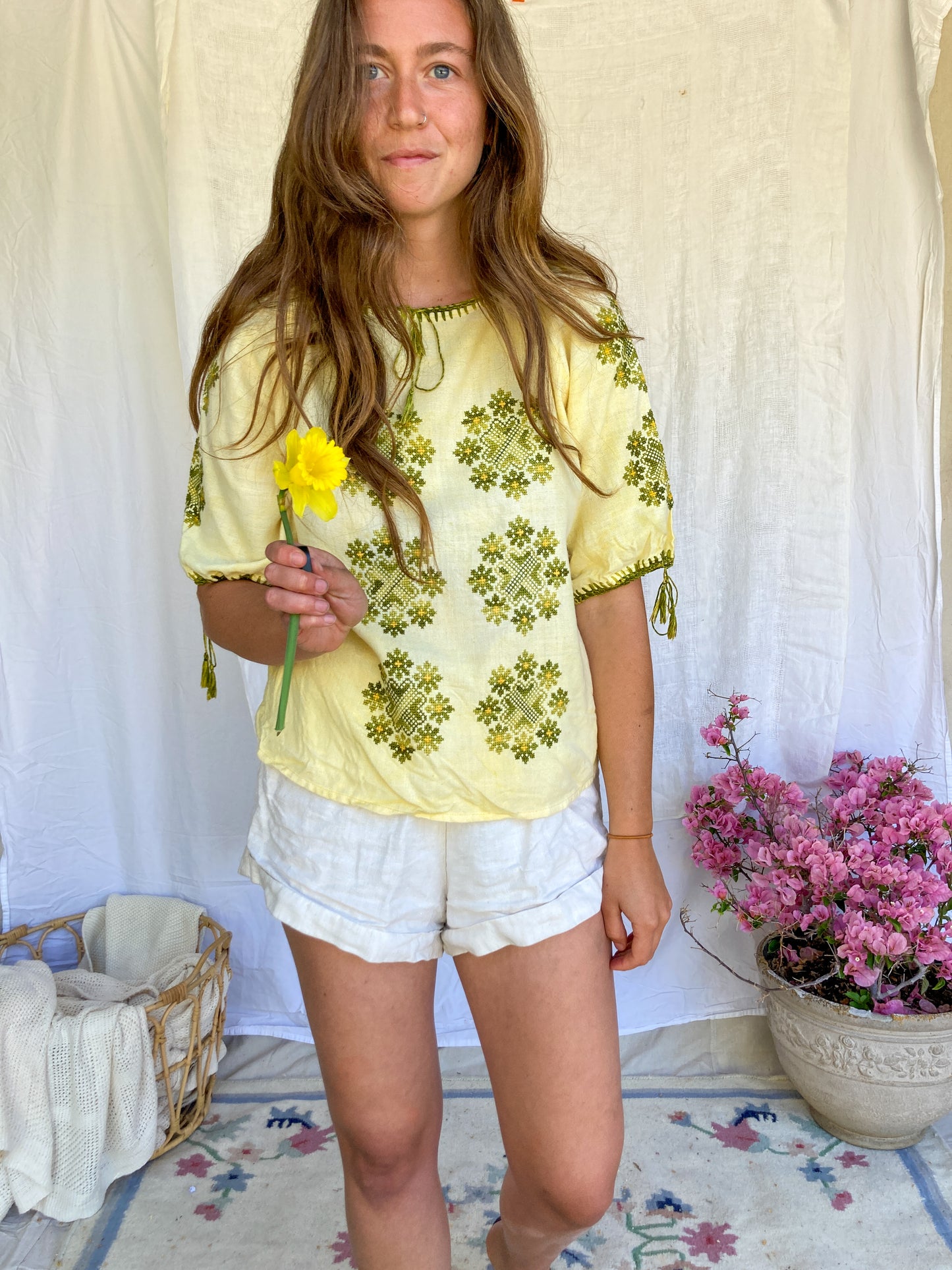Marigold Embroidered Blouse
