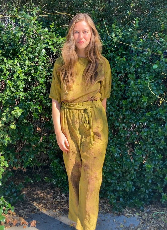 Marigold & Iron Silk Two Piece Bundle Dyed Set