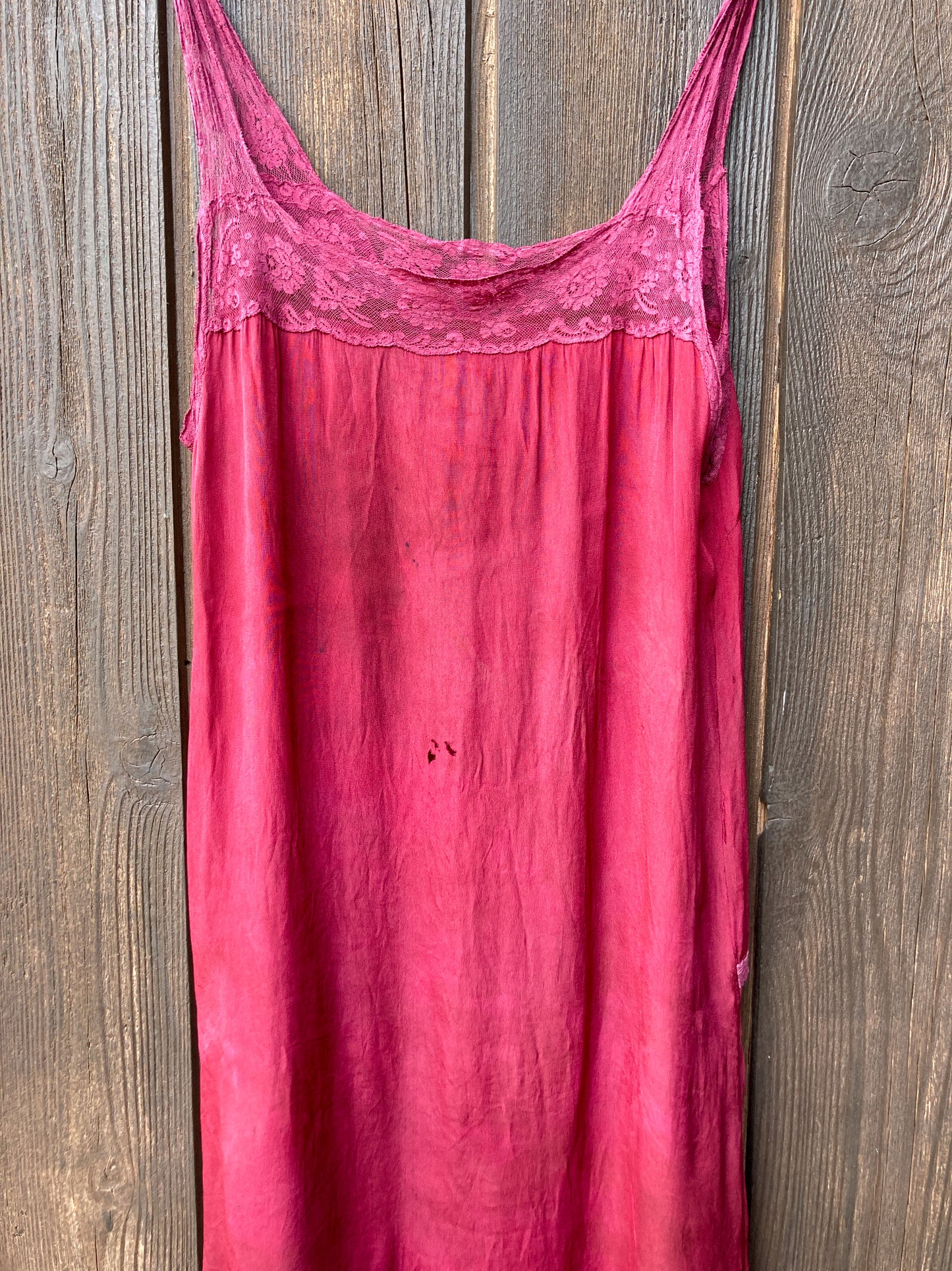 Lac Silk 1920's Antique Lace Slip Dress