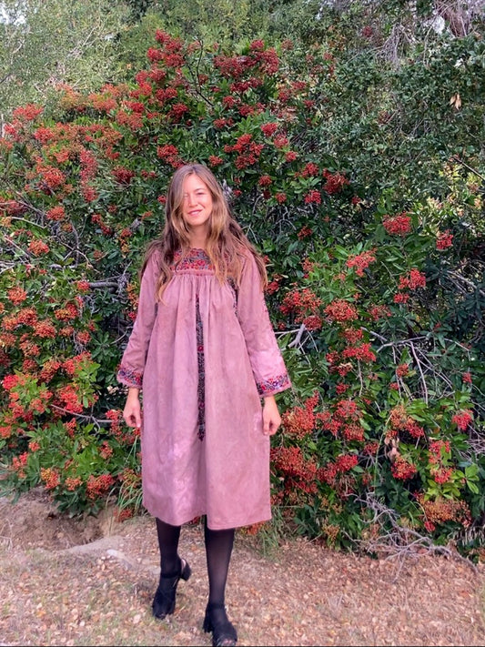 Madder & Iron Longsleeve Huipil Dress