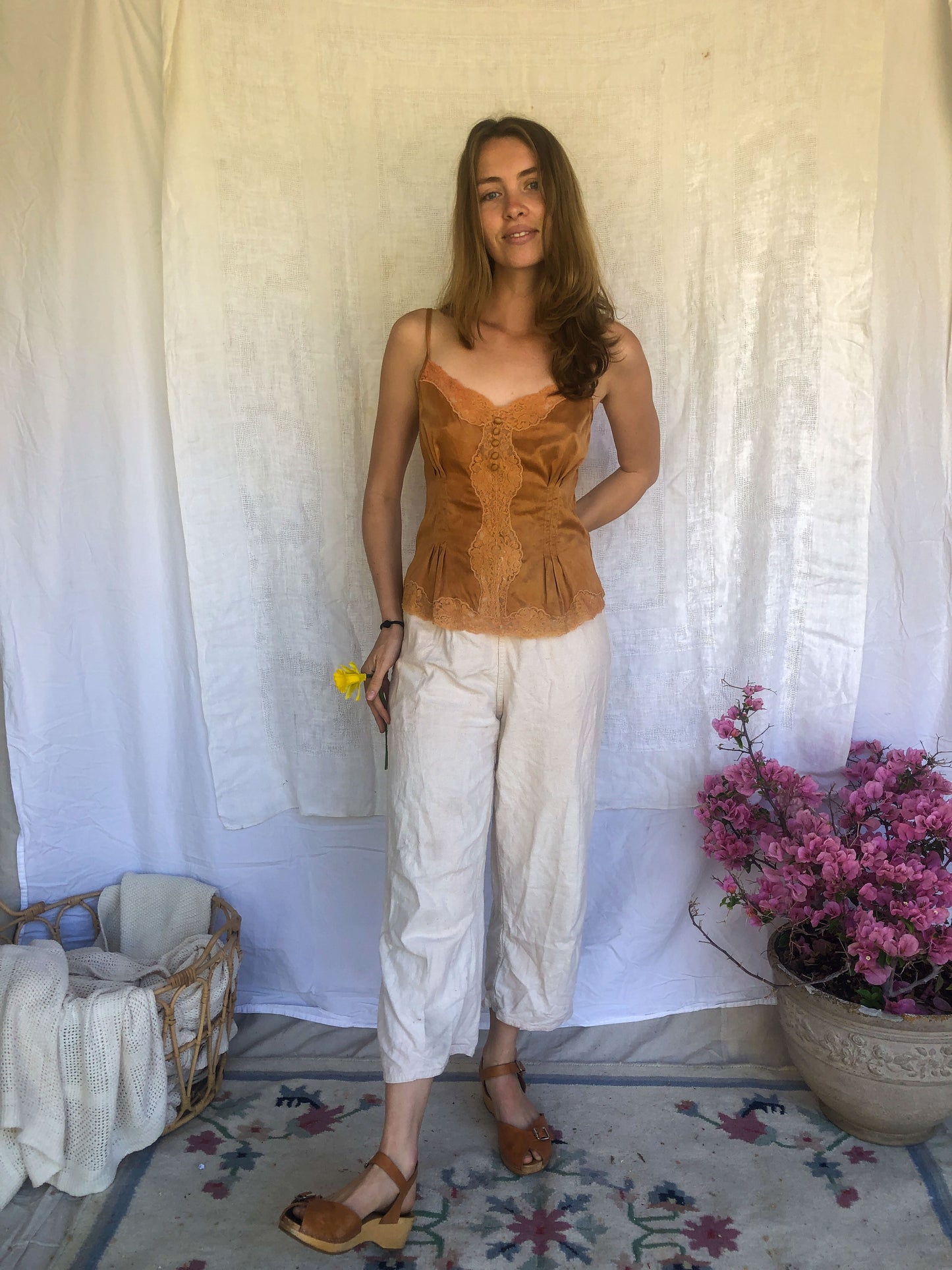 Madder Silk Lace Tank