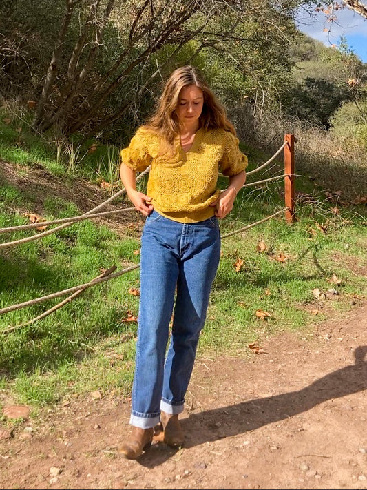 Marigold Knit Sweater Top