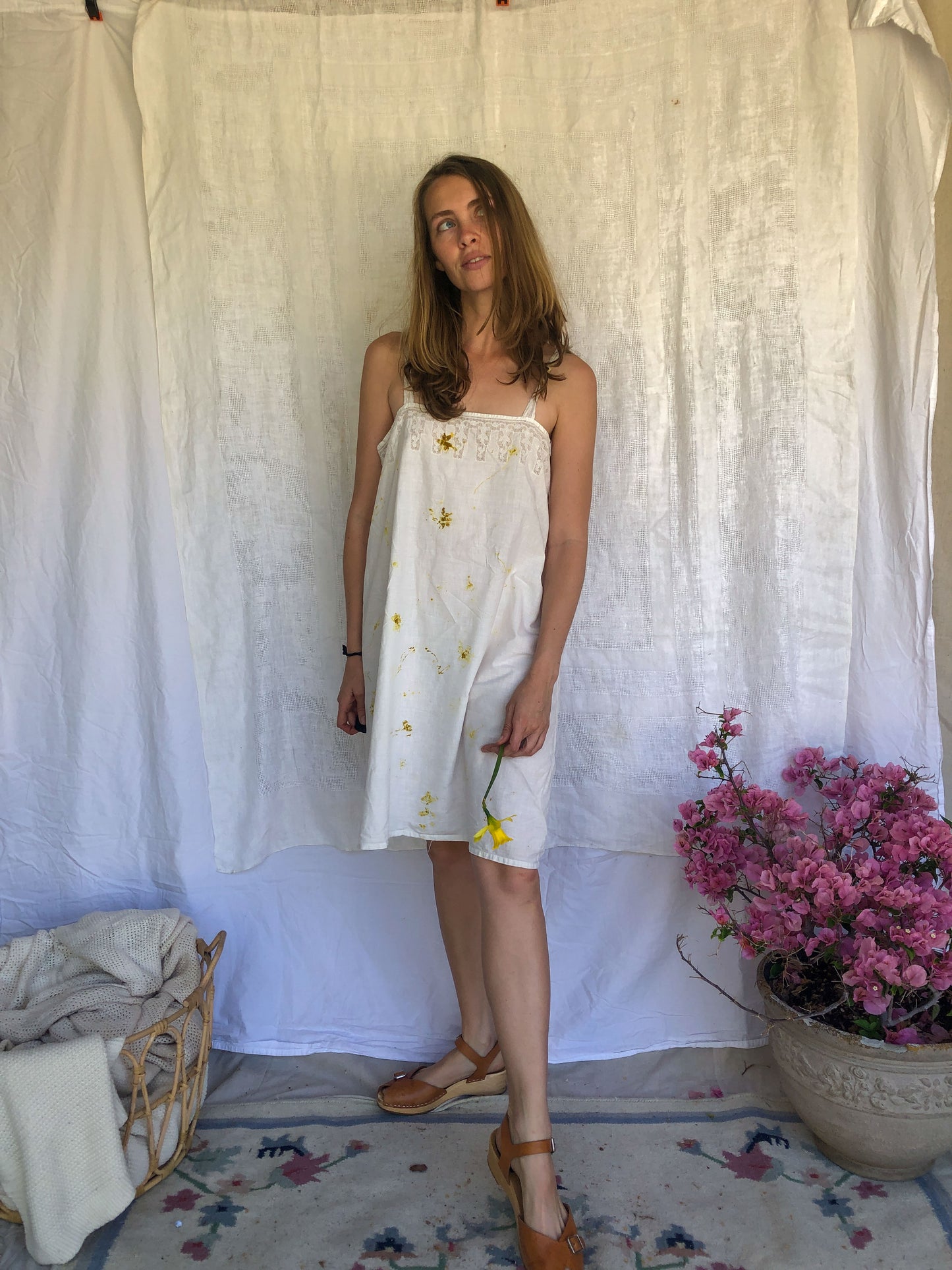 Bundle Dyed Cotton Slip Dress