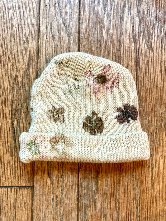 Flower Pressed Beanie - The Dark Garden