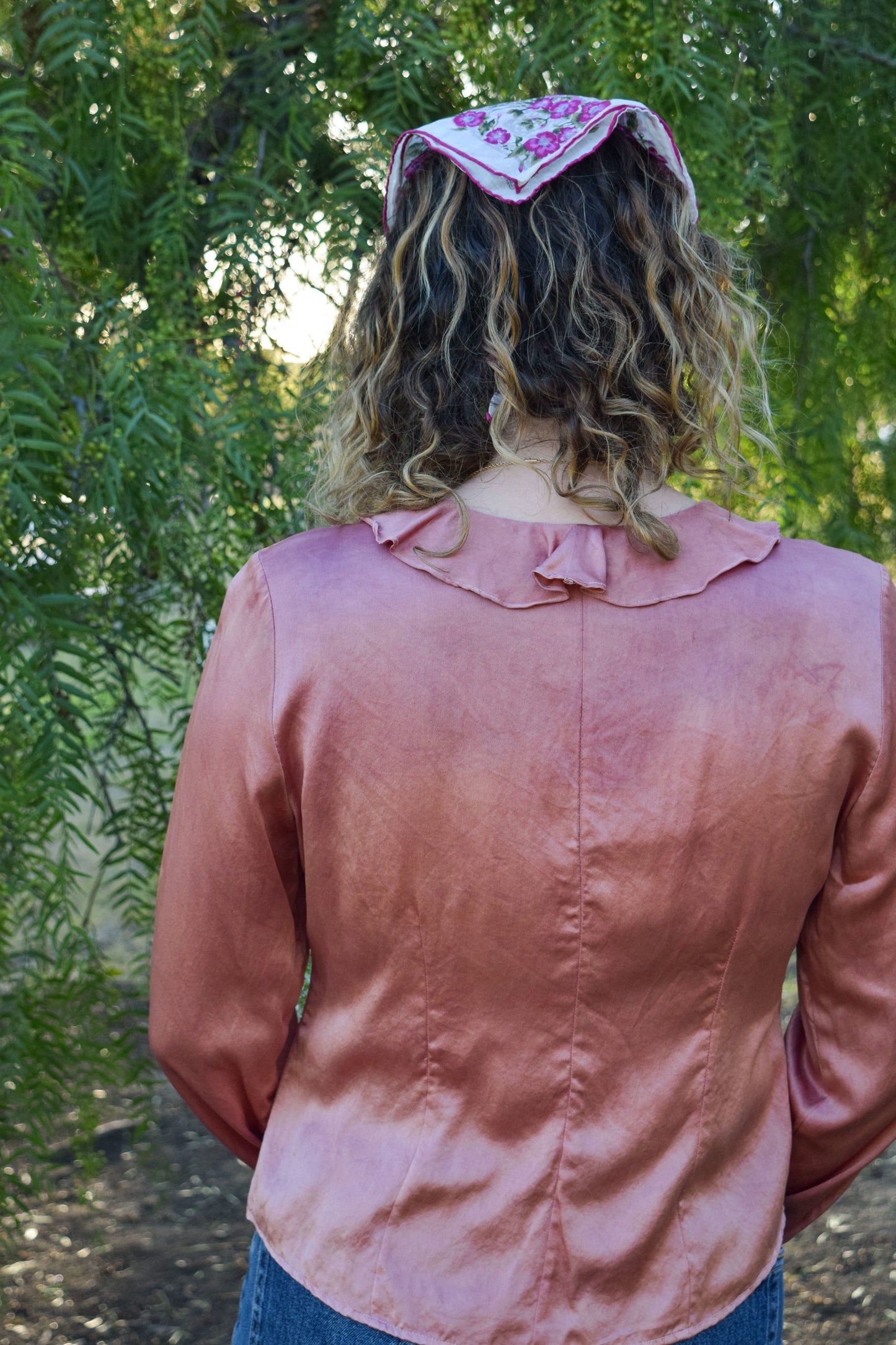 Madder & Lac Laura Ashley 70's Silk Blouse