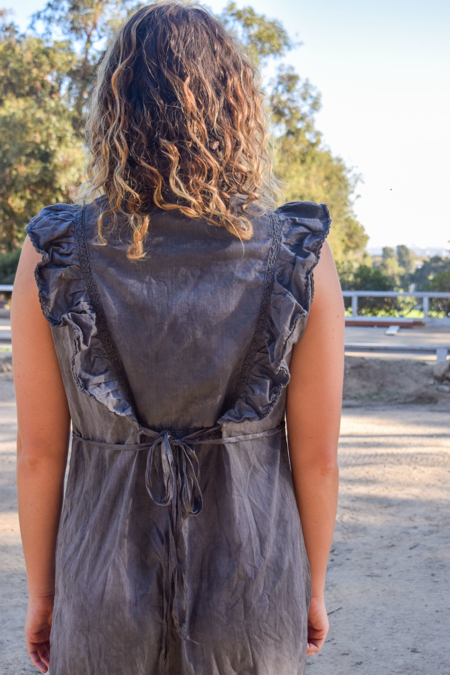 Chestnut & Iron 80's Ruffle Dress