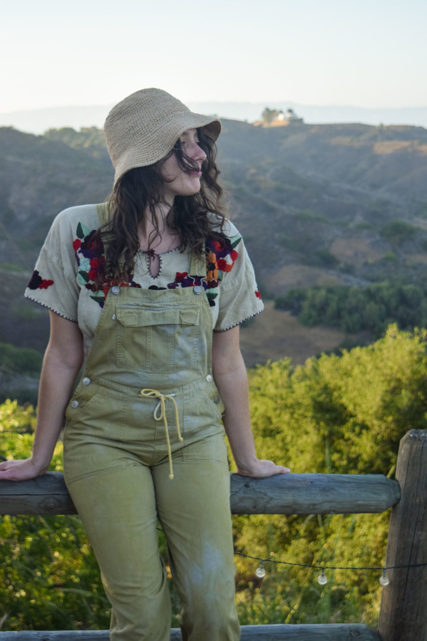 Marigold & Iron Traditional Huipil Crop