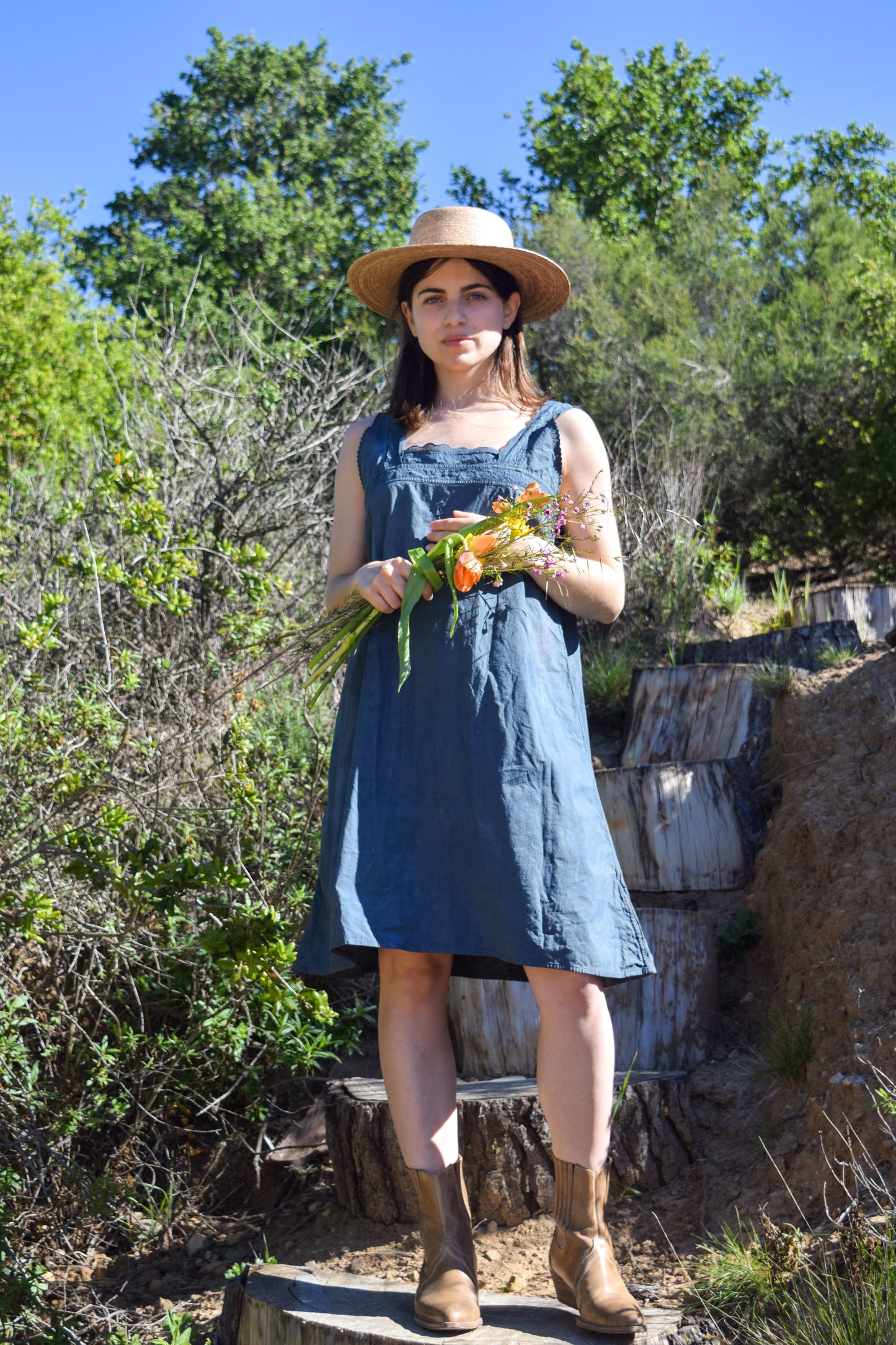 Deep Indigo Nightgown