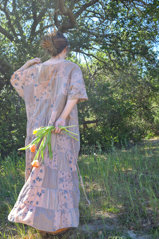 Cutch & Logwood Patchwork Maxi Dress