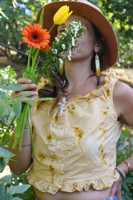 Homegrown Marigold & Coreopsis Ruffle Crop