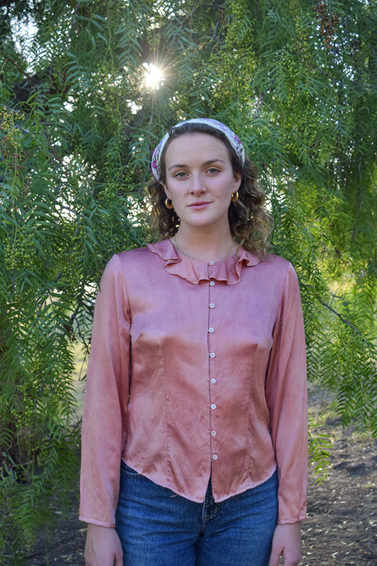 Madder & Lac Laura Ashley 70's Silk Blouse