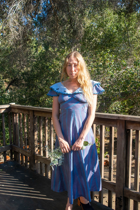 Indigo Collared Dress