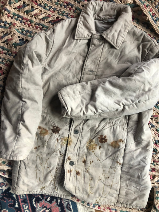 Foraged Black Walnut Soft Cotton Puffer Coat