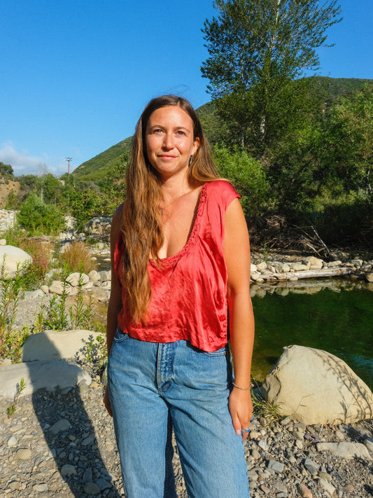 Madder & Lac Antique Silk Blouse