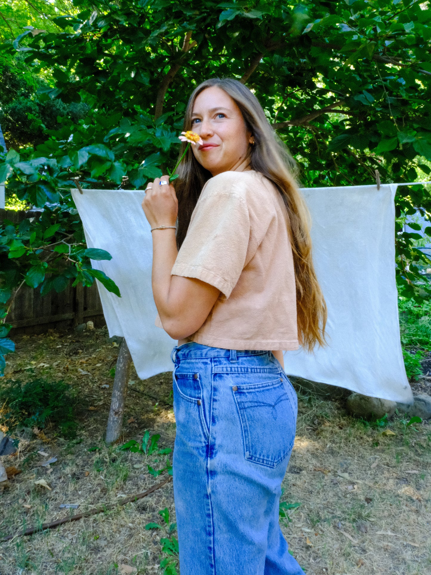 Cutch Tortoise Button Crop