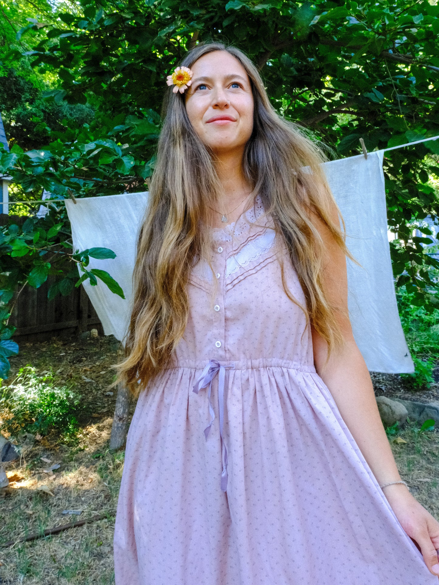 Logwood & Cutch Adjustable Waist Floral Maxi dress