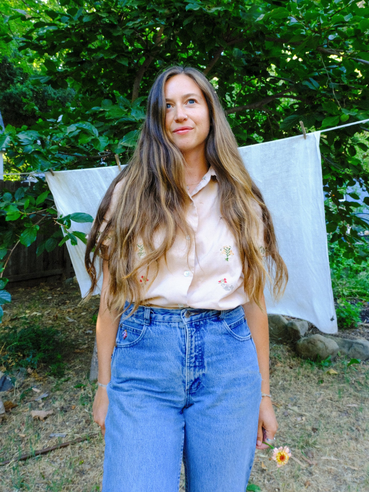 Cutch Darling Embroidered Short Sleeve Blouse