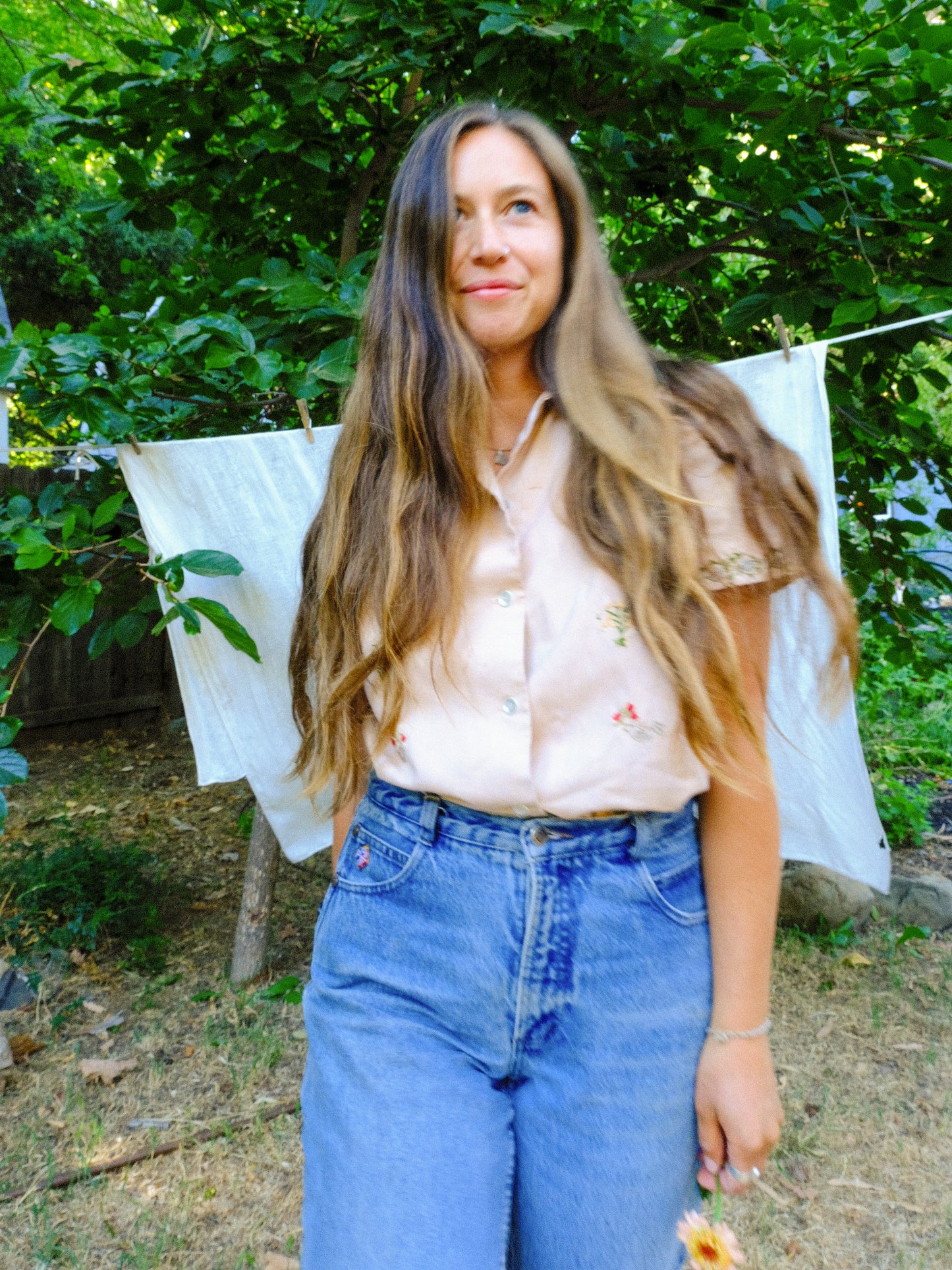 Cutch Darling Embroidered Short Sleeve Blouse