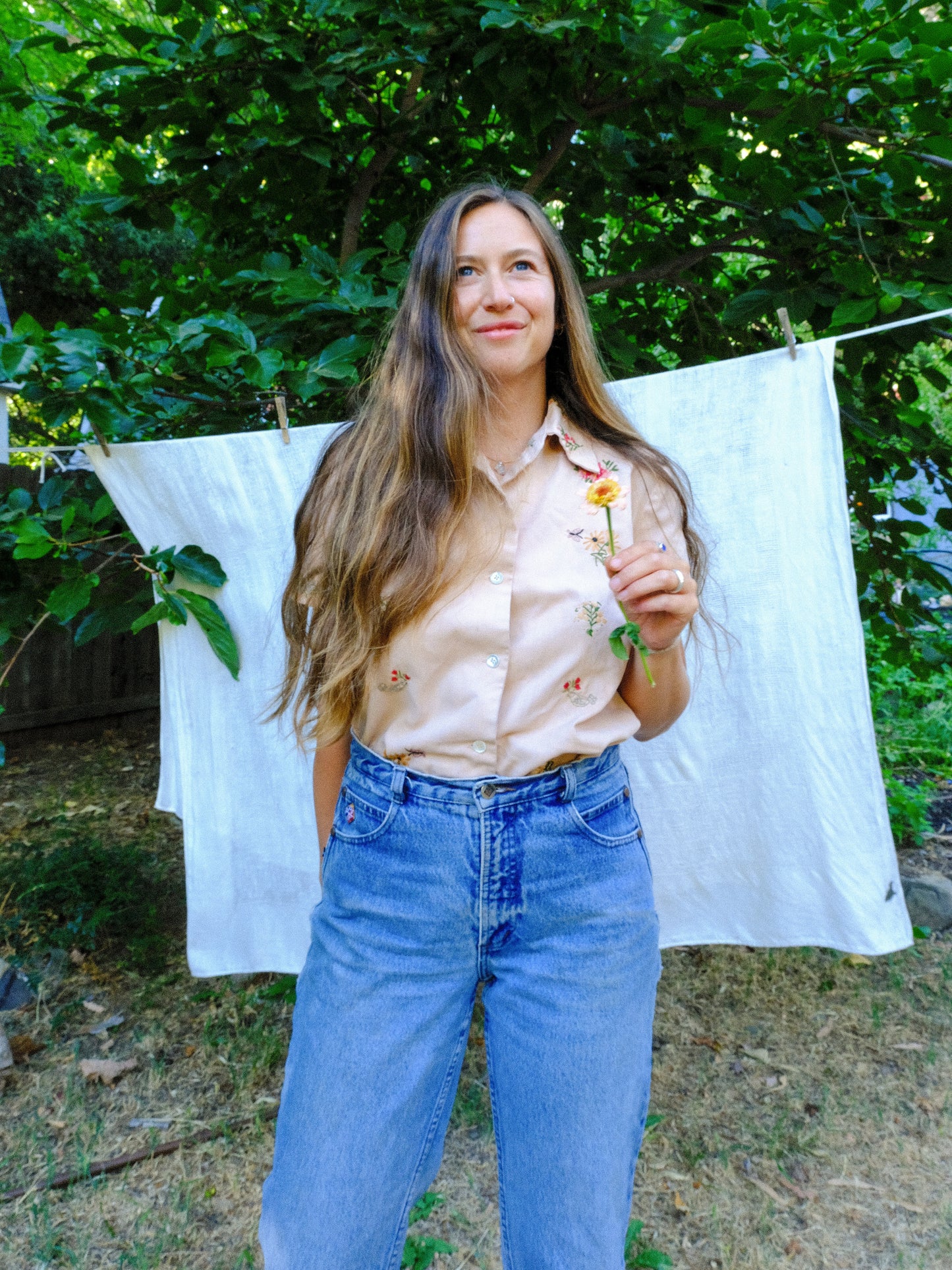 Cutch Darling Embroidered Short Sleeve Blouse