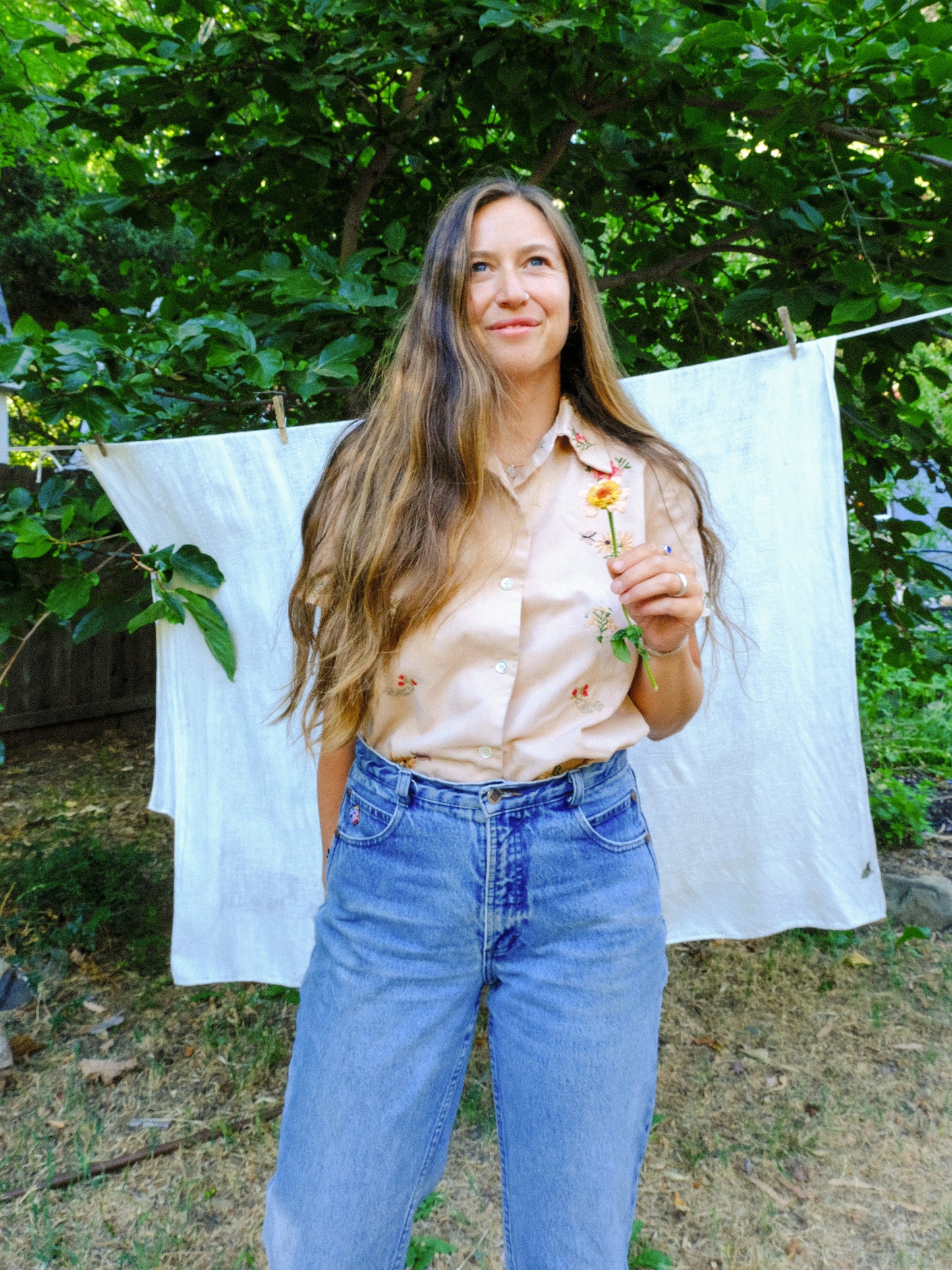 Cutch Darling Embroidered Short Sleeve Blouse