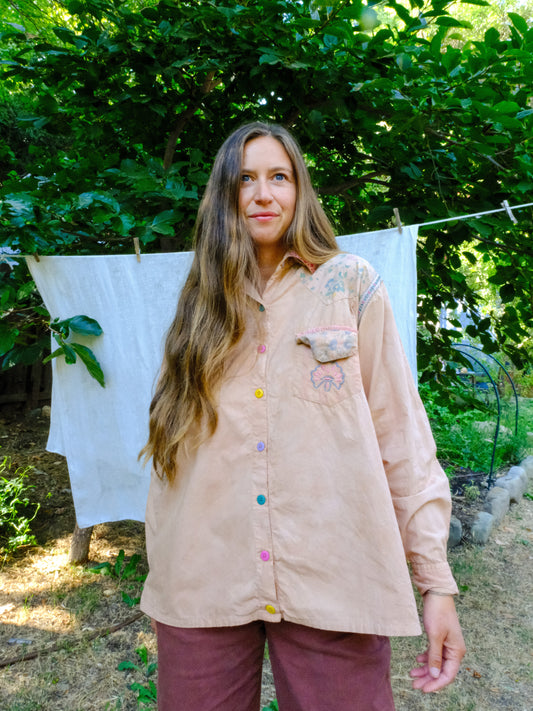 Cutch Patchwork Longsleeve Button Up