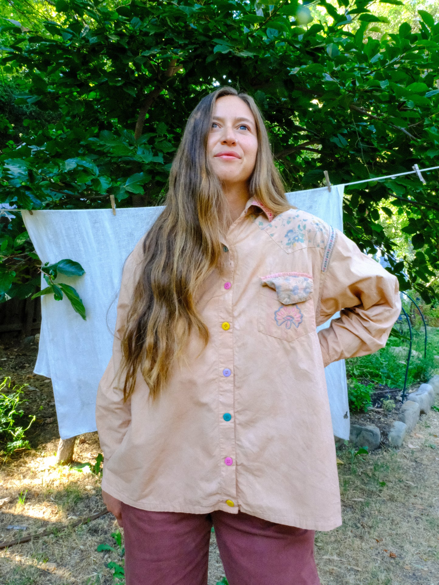 Cutch Patchwork Longsleeve Button Up