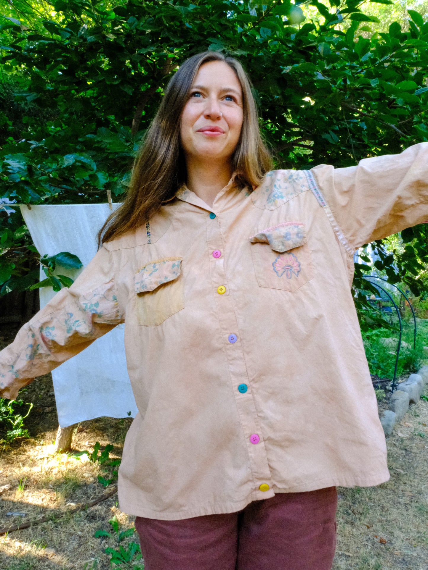 Cutch Patchwork Longsleeve Button Up