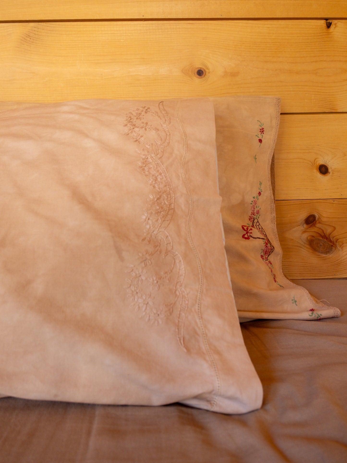 Vintage Cutch Embroidered Cotton Pillowcase