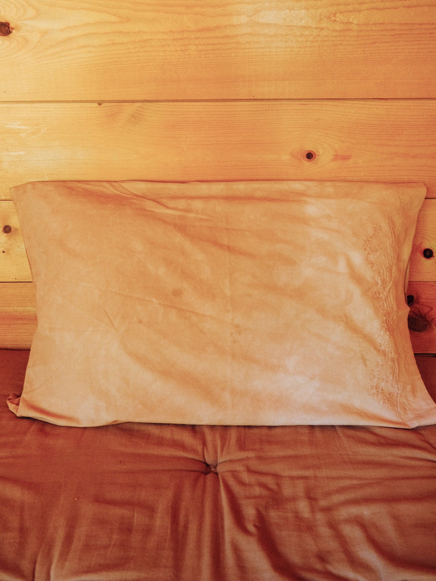 Vintage Cutch Embroidered Cotton Pillowcase