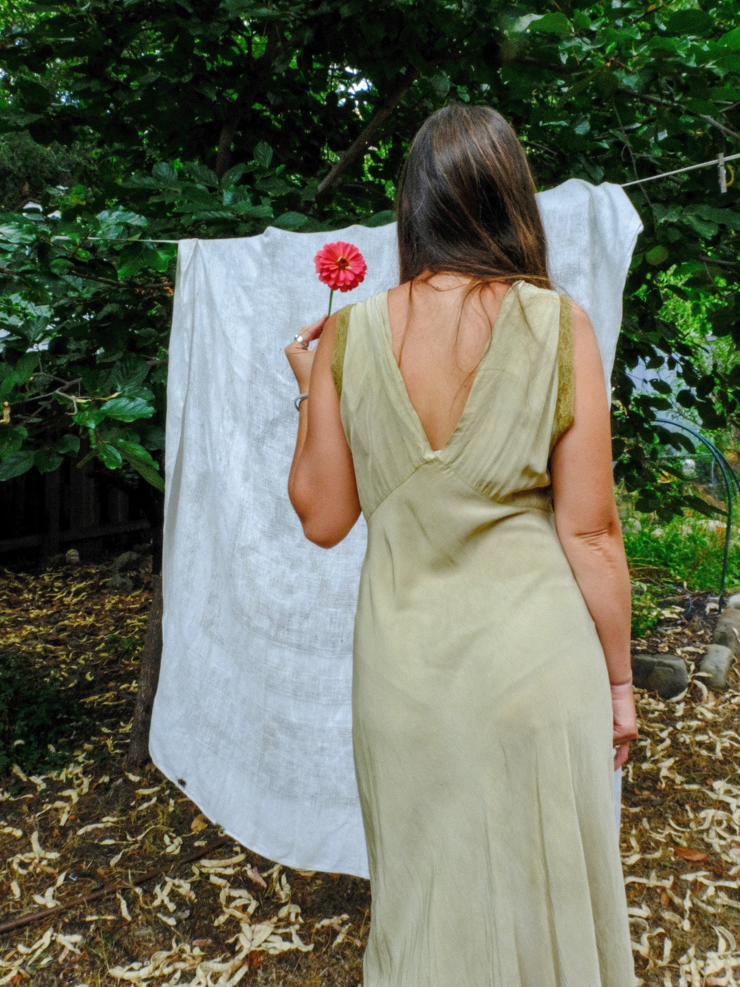 Marigold & Iron Antique Embroidered Lace Maxi Dress