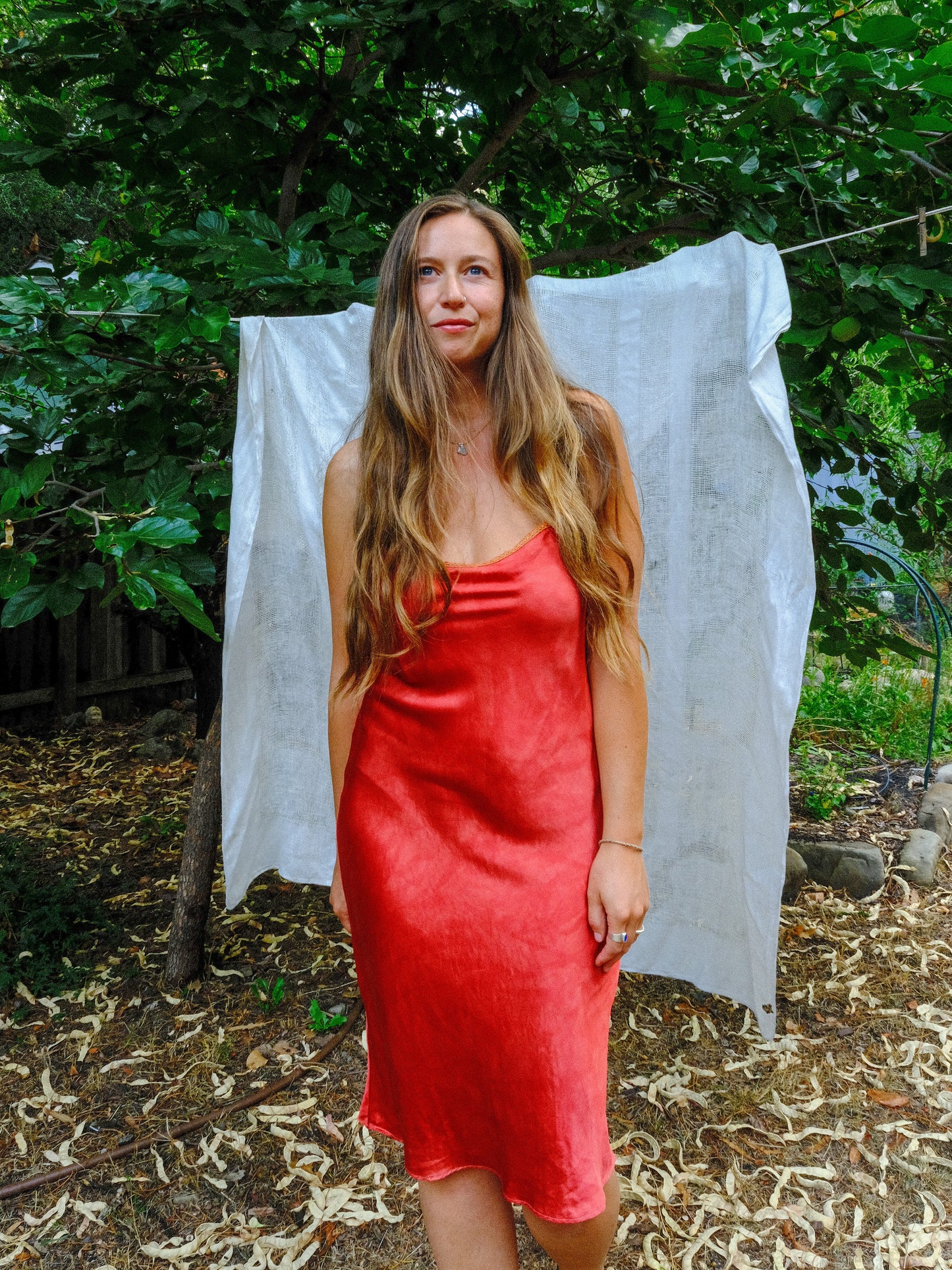 Madder Silk Slip Dress