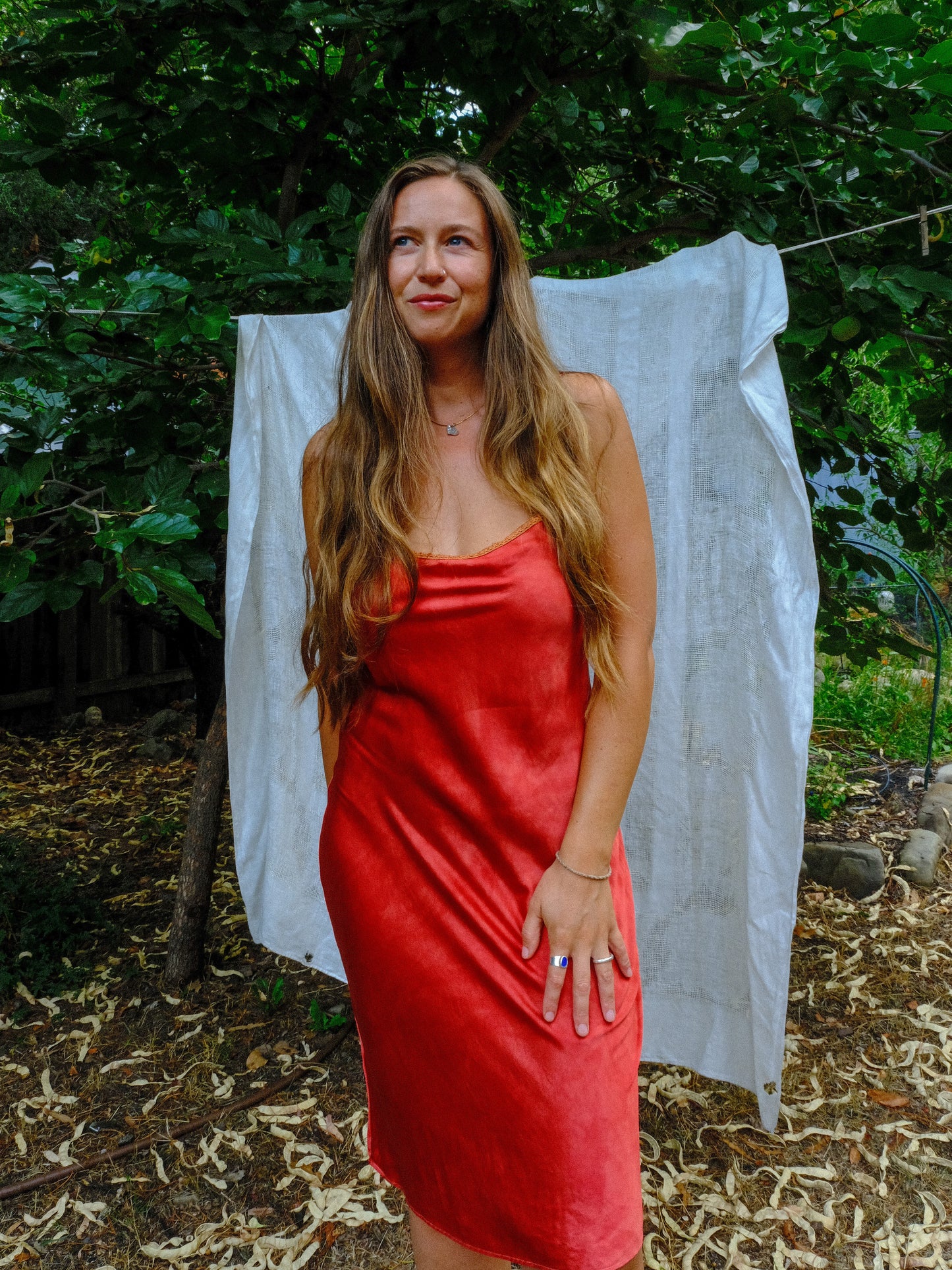 Madder Silk Slip Dress