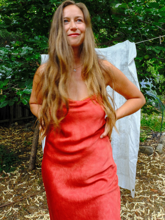 Madder Silk Slip Dress