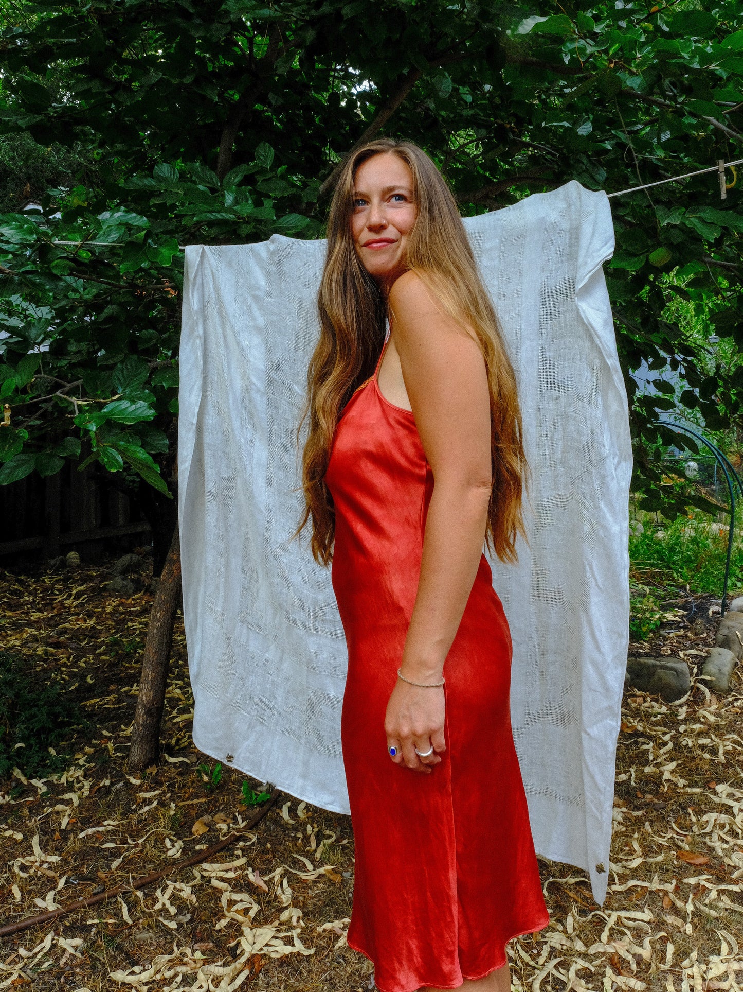 Madder Silk Slip Dress