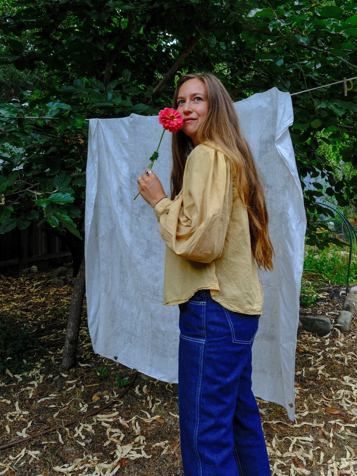 Chestnut & Marigold Cotton Button Up Blouse