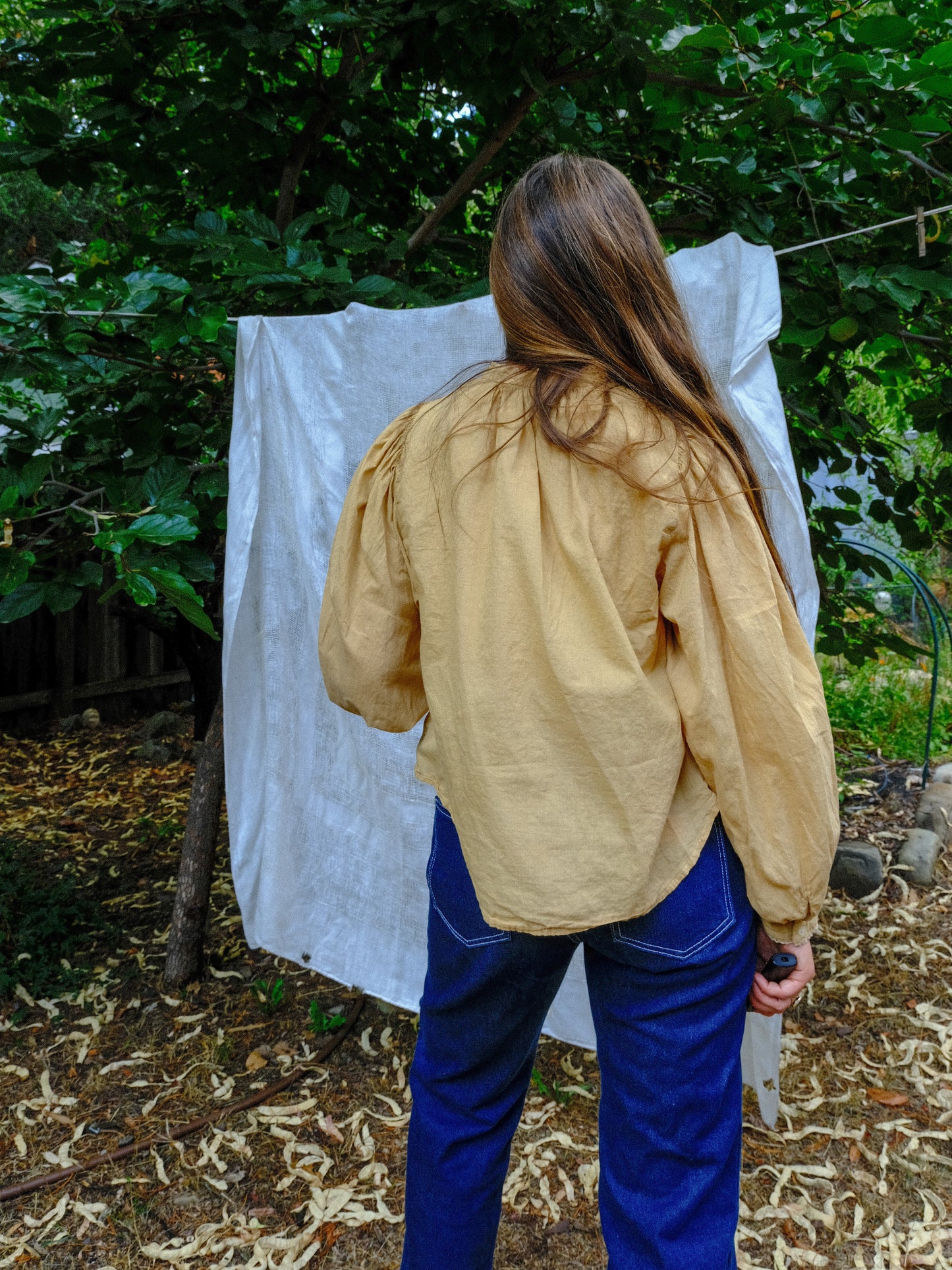 Chestnut & Marigold Cotton Button Up Blouse