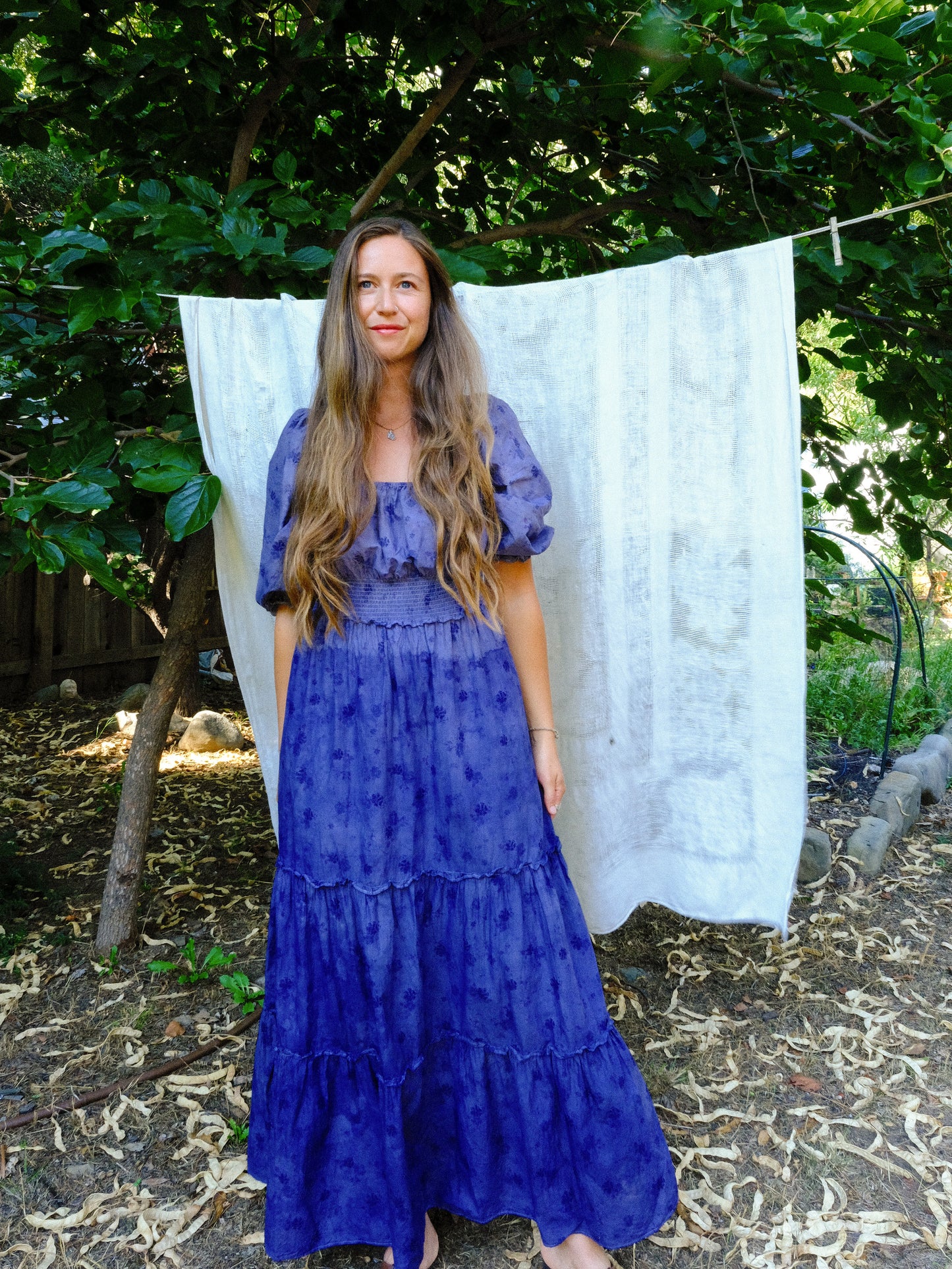 Logwood LoveShackFancy Smocked Waist Dress